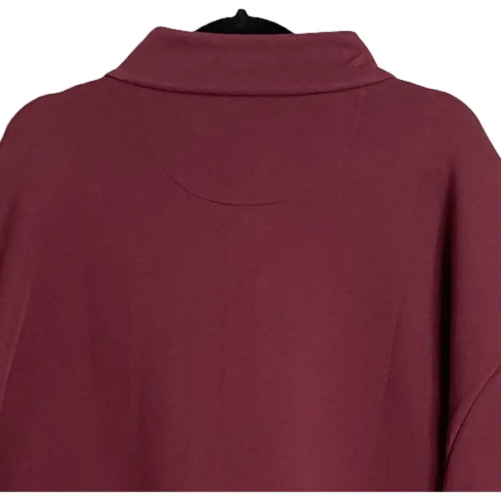 Polo Ralph Lauren Pullover Men's 4XB Big & Tall Mock Neck Snap Button Red NEW